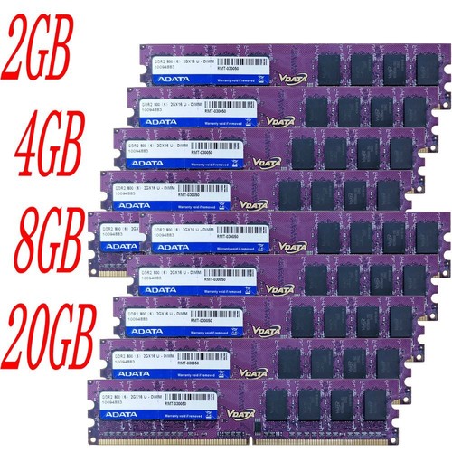 20gb 16gb 8gb - 8gb, ddr2