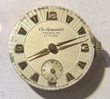 Ch. Gigandet Tramelan 17 Rubis - Calibro UT180 - Movimento Funziona + Quadrante.