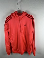 Hoodies Adidas Felpa con Cappuccio e Zip Color Corallo Tuta Uomo Taglia S Jacket