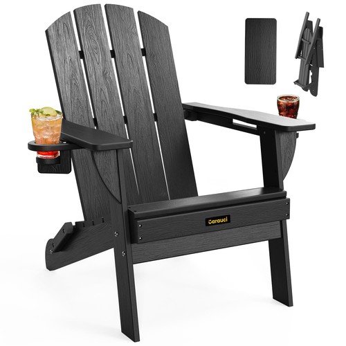 Sedia adirondack nera - sedia,
