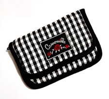 CAMOMILLA Milano 90s italy mini portafoglio borsellino cotone houdstooth nuovo