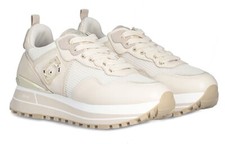 Liu Jo - BA5013 PX602 MAXI WONDER IVORY - Sneakers platform in pelle e mesh