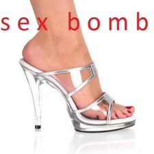 SEXY sandali ARGENTO mini