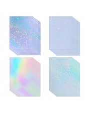 50pz Fogli Vinile Olografico