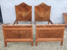 Coppia Antichi Letti Art Decò