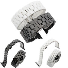 Bracciale Ceramica per Cinturino Apple Watch Serie 8 7 SE 6 5 4 3 42mm 44mm Link Strap