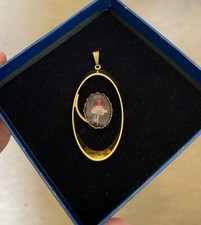 Ciondolo quadro fiore fucsia