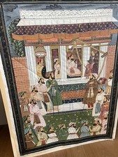 Arazzo, Dipinto Su Seta Tipo