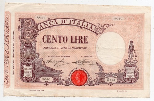 100 lire matrice - 100,