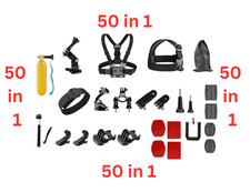 Accessori action camera GoPro HERO 8 neri Go Pro Hero12, 11, 10, 9 (50 in 1)
