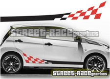 Toyota Aygo 022 strisce laterali racing grafica adesivi decalcomanie bandiere vinile