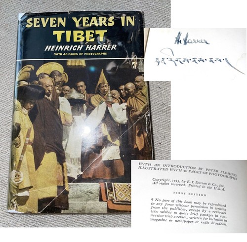 Seven years tibet signed - seven, by