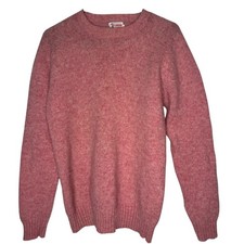 Maglione girocollo lana Shetland scozzese vintage Clansman taglia XL Preppy Academia