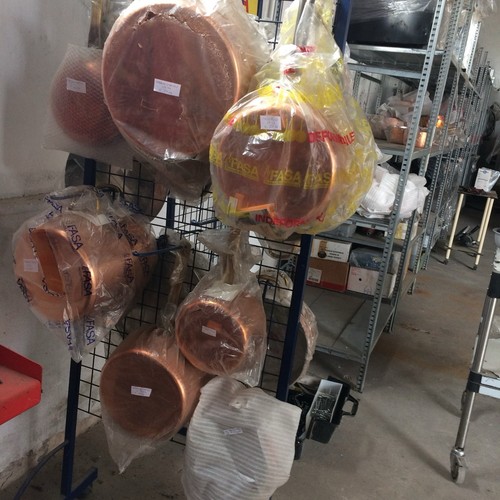 Stock pentole rame - stock,