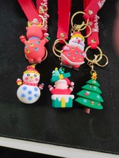 1 Pezzo Portachiavi ciondolo natalizio varie figure