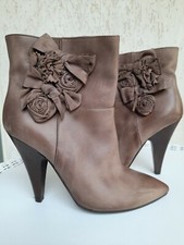 JANET  &  JANET  STIVALETTI  DONNA  IN  PELLE  COLORE  TORTORA