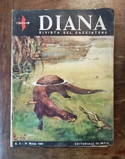 DIANA 1961 Marzo N. 6 Rivista Caccia Vintage + RARA Leggere descrizione 
