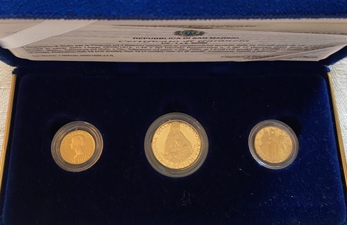 Moneta oro trittico san - moneta,