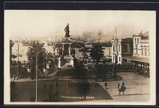 Valparaiso, Monumento Arturo Prat, cartolina 