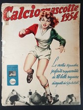 rivista CALCIO MASCOTTE 1954 suppl. Clubsport - disegni Bertoletti