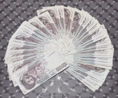 100000 lire caravaggio senza - 100000,