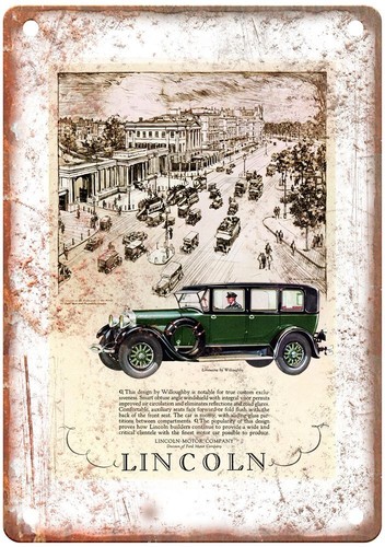 Insegna vintage 1927 lincoln - insegna,