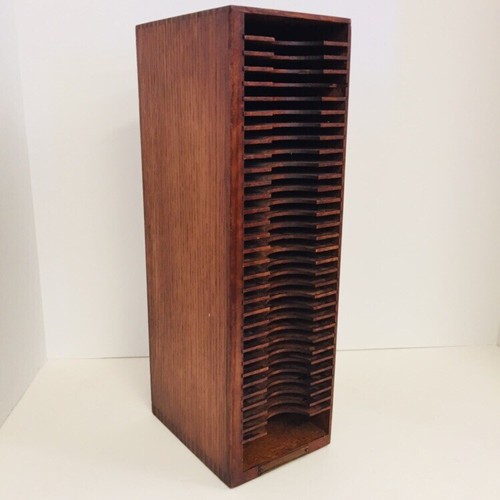 Noble oak file box slot - oak, 33