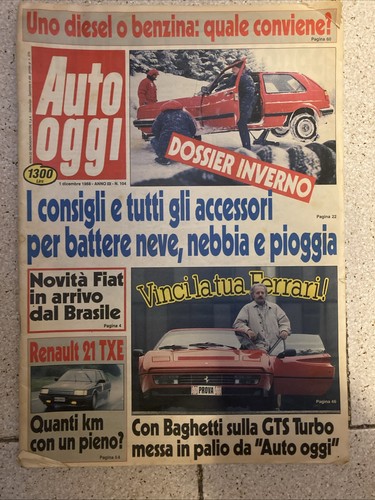 Auto oggi dicembre 1988 - oggi,