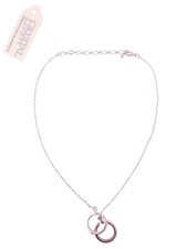 Collana oro bianco pendente