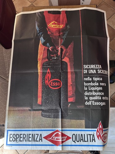 Manifesto pubblicitario esso - pubblicitario,
