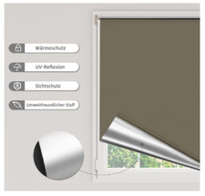 Tenda a rullo pz. 4 -oscurante termica isolante finestra porta senza fori 90x160