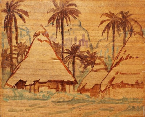 Quadro francese africanista - quadro,