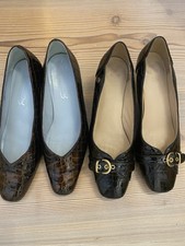 2 paia scarpe donna vernice marrone (VAN DAL)  e vernice nera (K) 38,5 London