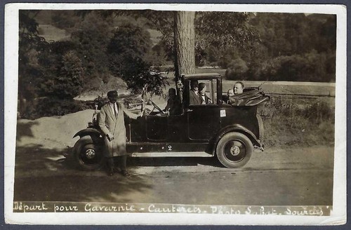 Vintage motor car with
