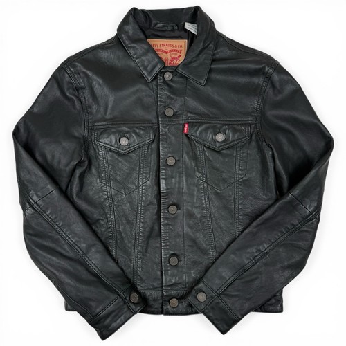Giacca camionista pelle levi - giacca,