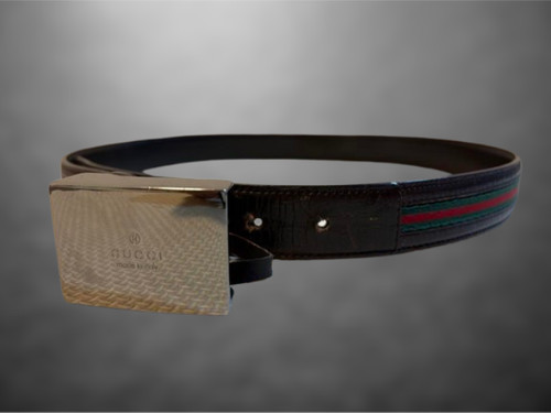 Gucci sherry line belt green - sherry,