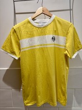 T-shirt Sergio Tacchini Masters colore giallo/bianco taglia media o piccola