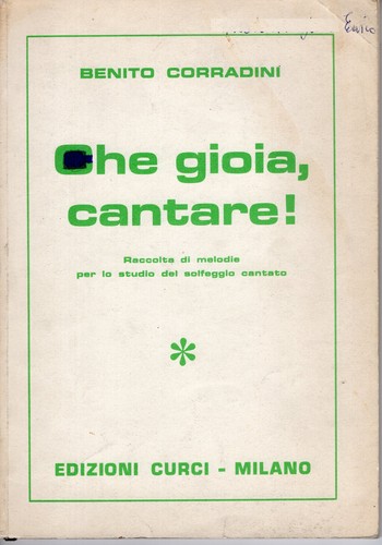 Che gioia cantare - cantare, benito