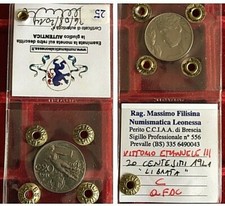 REGNO 1921 20 CENT LIBRATA PERIZIATA q.FDC FILISINA