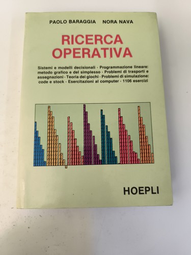Ricerca operativa baraggia - ricerca,