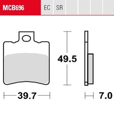 Bremsbelag für Generic Onyx