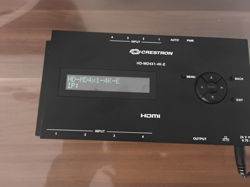 Crestron md4x1 e switch - hd-md4x1-4k-e,