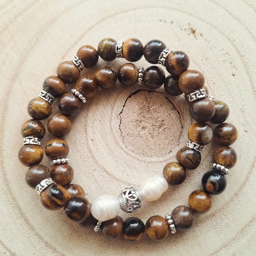 Set bracciali perle occhio - set,