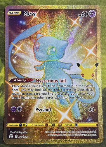 Shiny mew gold 025 - shiny, 025/025
