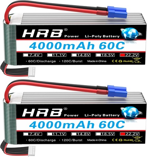 Hrb 2pcs 4000mah - 2pcs, 22.2v