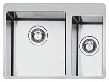 LAVELLO FILO TOP SMEG LFT3418RS UNA VASCA E MEZZA  62 X 47 ACCIAIO INOX 
