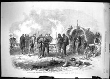 Vecchia Stampa 1867 Bivacco