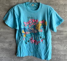 Maglietta Vintage 1989 Screen Stars Reno Tahoe Carousel Horse Blu Taglia M Made in USA