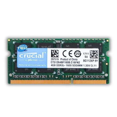 Crucial ddr3l 4gb 1600mhz - crucial,