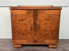 Credenza Anni 40 Mobile Dispensa Stile Art Decó In radica